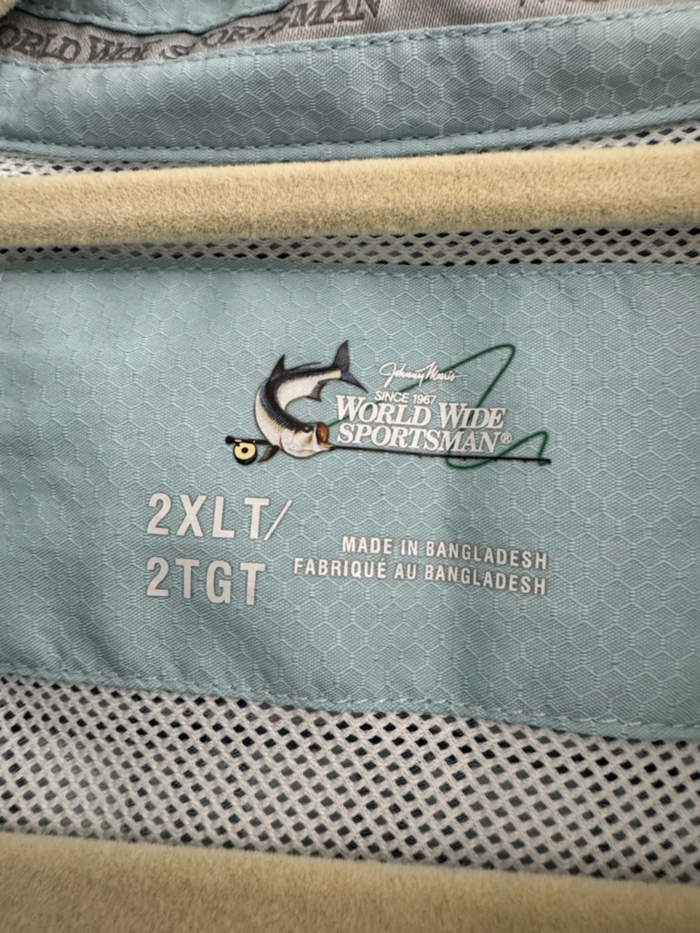 Johnny Morris worldwide league fishing shirt XXL